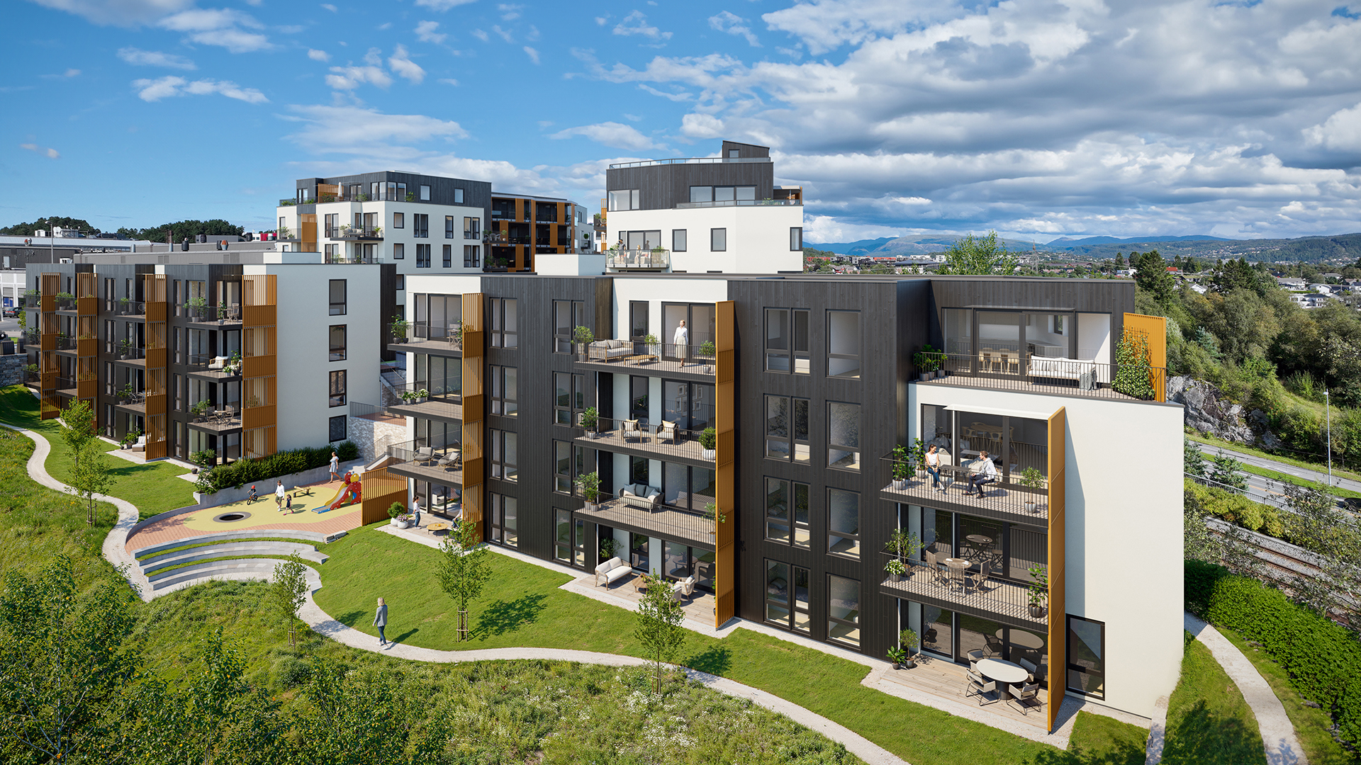 Boligprosjektet Kokstad i Bergen, selges av DNB Eiendom Nybygg. 